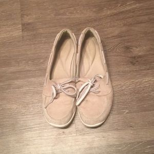 Cream Boat Shoes